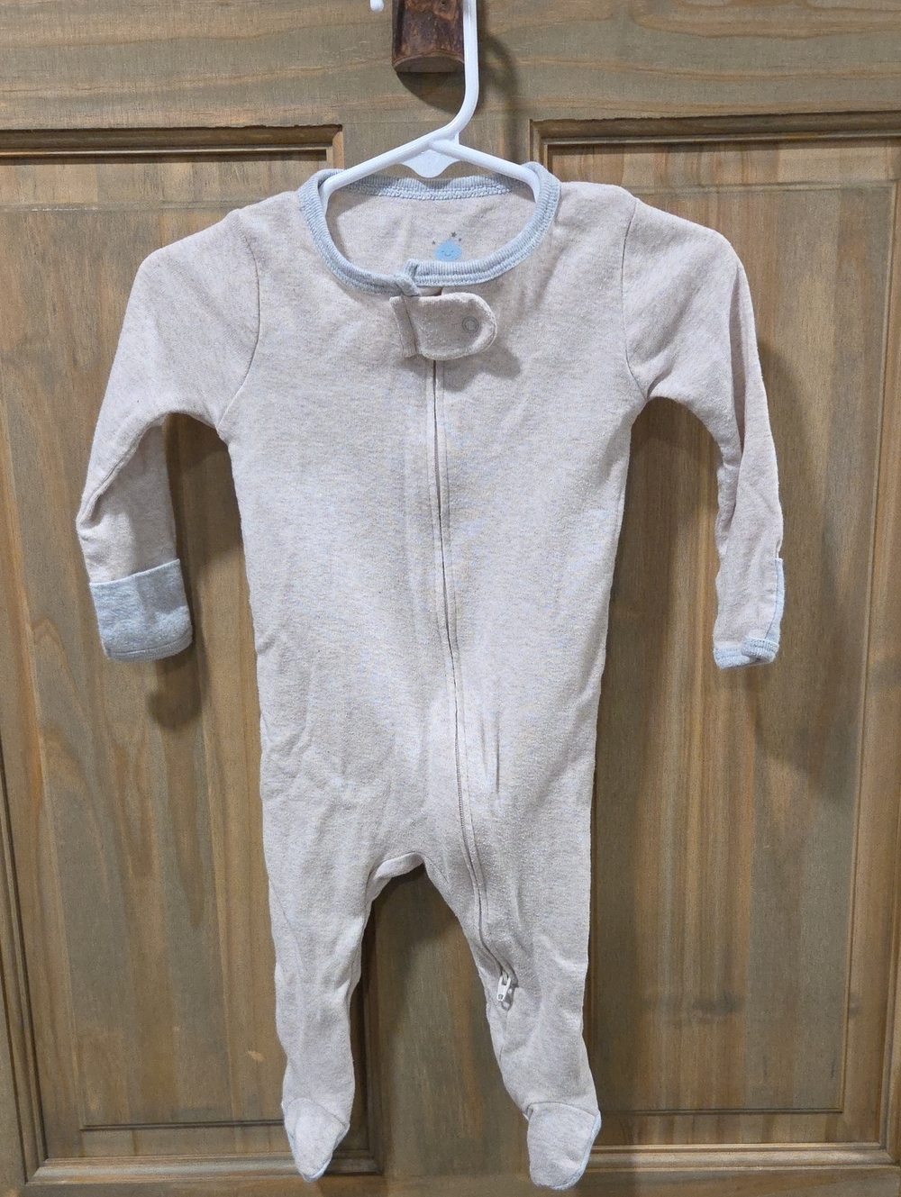 **BUNDLE & SAVE** cloud island Neutral Beige Footed One-Piece Pajama